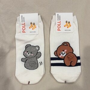 2 pairs of cute ankle socks